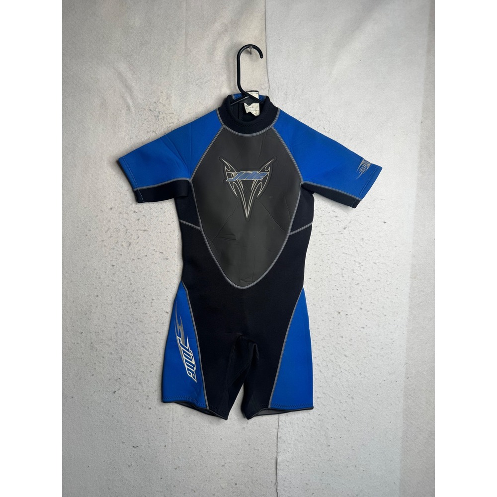 Jobe Youth Shorty Wetsuit Blue Black Neoprene Flatstitch Size 12 Water Sports
